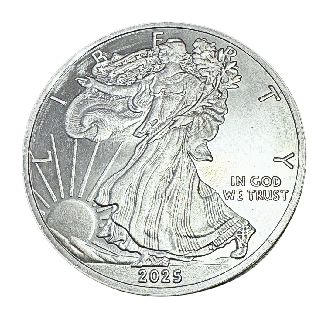 2026 1 Ounce OZ 999 Fine Solid USA American Liberty Eagle Coin Titanium Precious Metal Ingot Ti Element Chemistry Proof Mint Coin