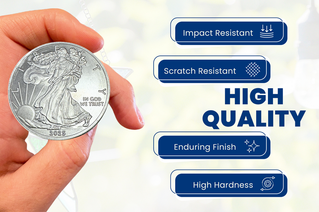 2026 1 Ounce OZ 999 Fine Solid USA American Liberty Eagle Coin Titanium Precious Metal Ingot Ti Element Chemistry Proof Mint Coin