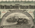 Antique 1898 New York Central & Hudson River Railroad Gold Bond 🚂 Lake Shore Collateral Certificate