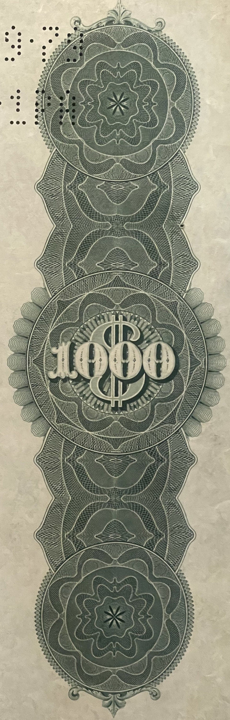Antique 1898 New York Central & Hudson River Railroad Gold Bond 🚂 Lake Shore Collateral Certificate